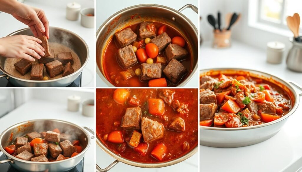 Swiss Steak Cooking Process Swiss Steak Cooking Process