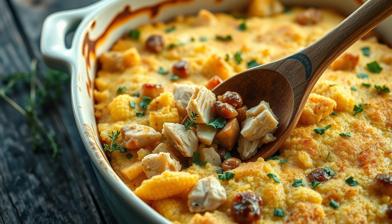 cornbread dressing with chicken